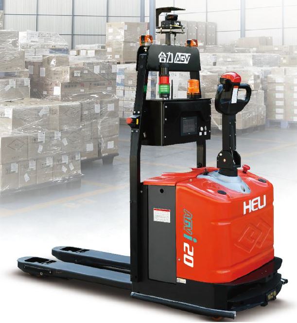 รถโฟล์คลิฟท์อัตโนมัติ HELI AGV Forklift หุ่นยนต์ขนส่งในคลังสินค้า
